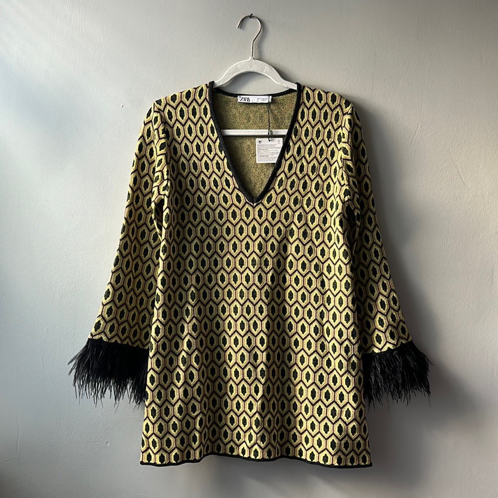 Zara Printed Mini Dress